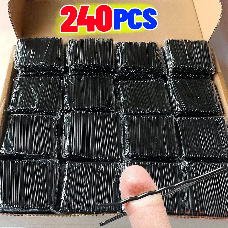 60/600pcs Black Hairpins for Women Hair Clip Lady Bobby Pins Invisible Wave Curly Bri alternate view