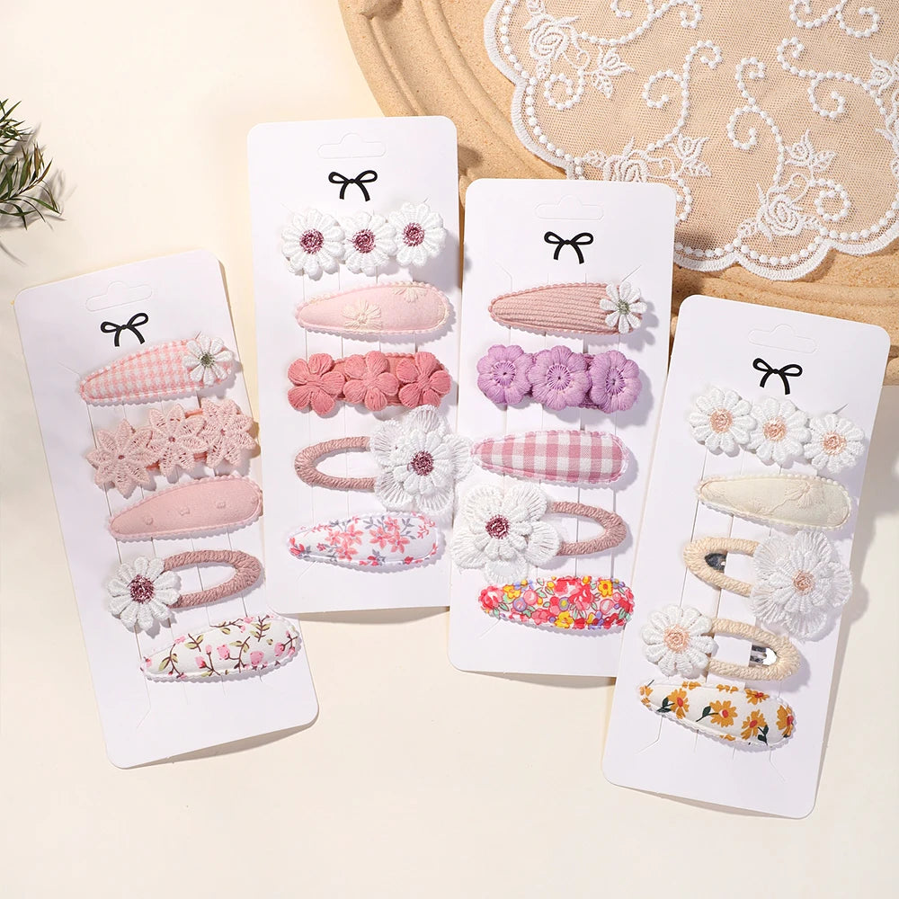 5Pcs BB Clips Set Toddler Baby Girls Hair Clips Children Barrettes Ins Sweet Daisy Ha alternate view