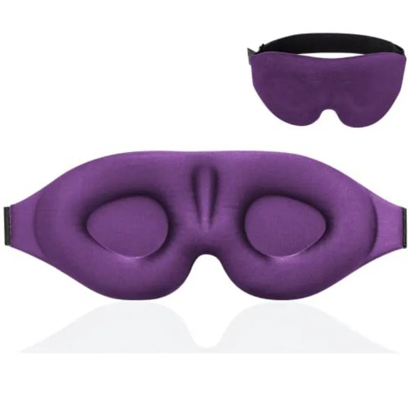 3D Contoured Sleep Mask | Memory Foam Blackout Eye Shade for Deep Rest lifestyle view