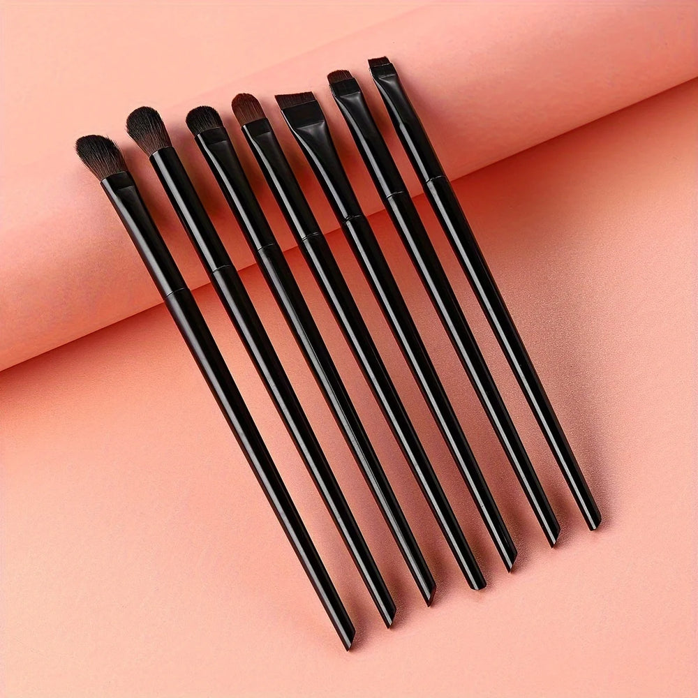 Ultra-Thin Eyebrow Brush Set | 3-Piece Angled Precision Makeup Brushes detail view