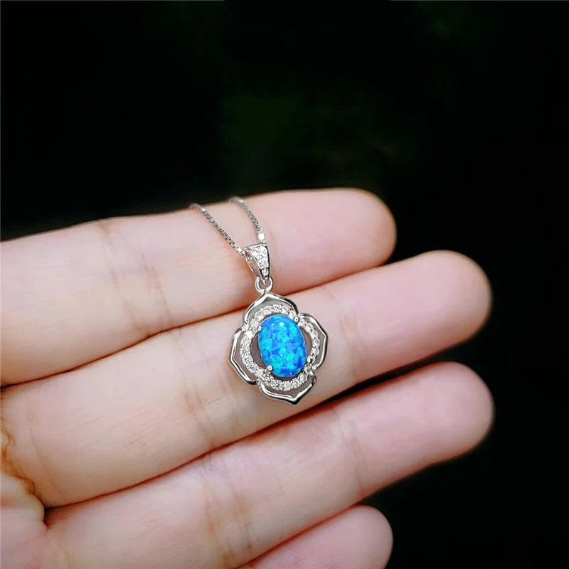 Fashion Sun Flower Pendant Necklace For Women Charm Rose Gold Color Crystal Zircon additional angle