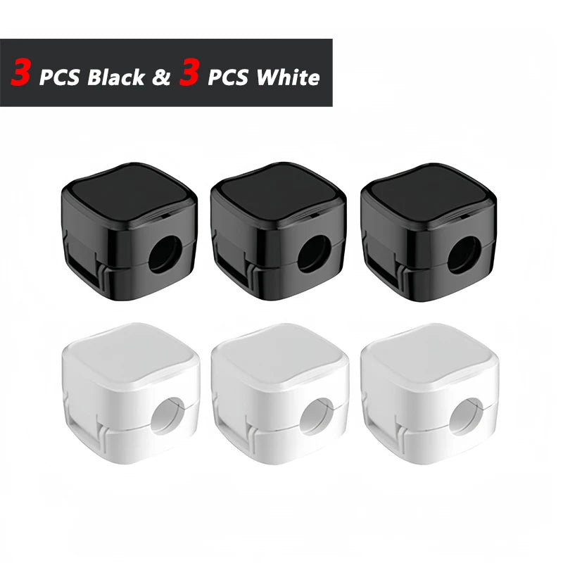 iLMH Non-magnetic Strong Cable Clips Adjustable Cord Holder, Adhesive Under Desk Mg additional angle