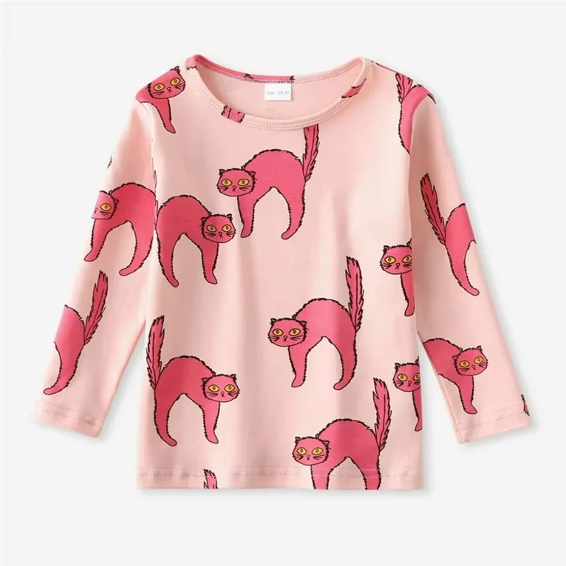 Kids Cotton Sweatshirt | Unisex Cartoon Top for Toddlers close-up view
