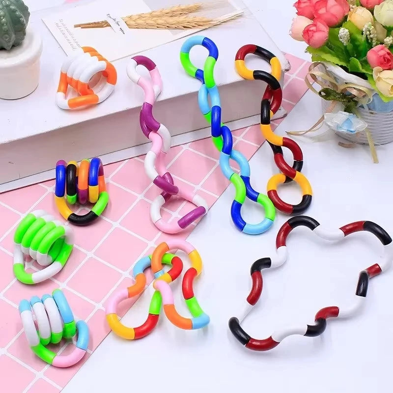 Twist Music Puzzle Toys | Fun Deformation Rope Knot Stress Relief for Kids and Adul additional angle