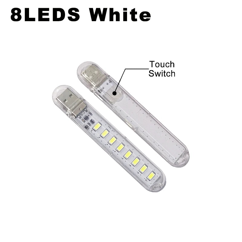 Portable USB LED Book Light | Touch Switch Reading Lamp additional angle