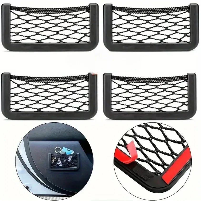 Car Mesh Storage Bag Universal Elastic Interior Organizer