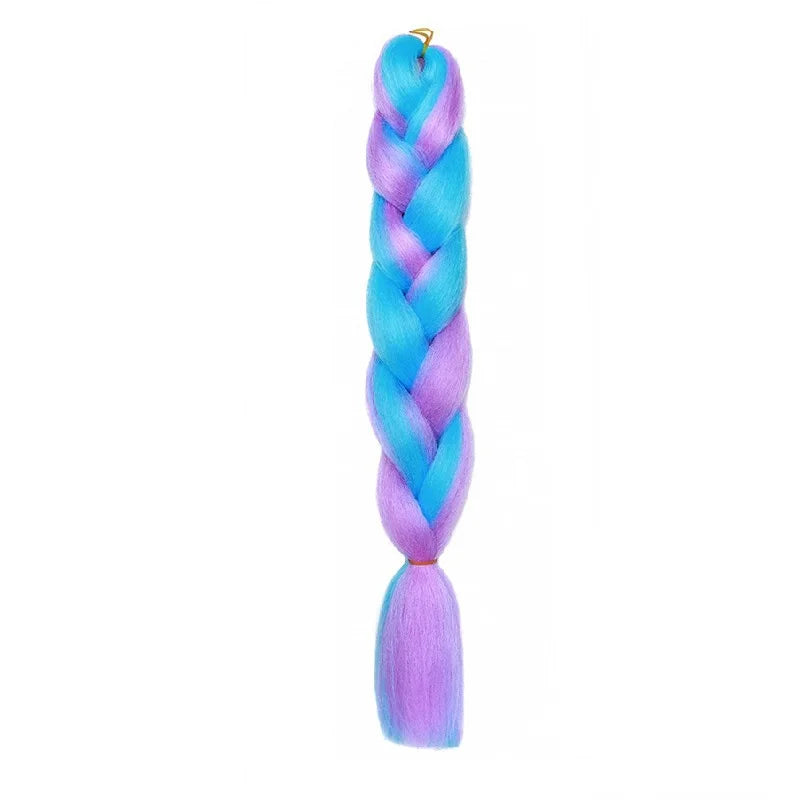 Synthetic 24Inch Jumbo Braids Extensions Long Yaki Straight Braiding Hair Afro Ombre alternate view