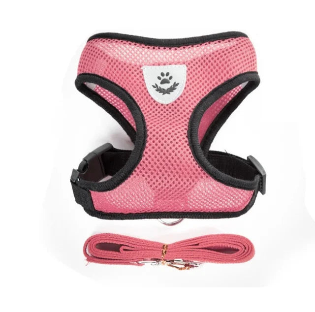 Breathable Mesh Cat Harness and Leash Set | Reflective Soft Vest for Small Cats and D alternate view