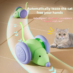 Car Interactive Cat Toy Automatic Teaser Rechargeable Intelligent Obstacle Avoidance Kit detail view