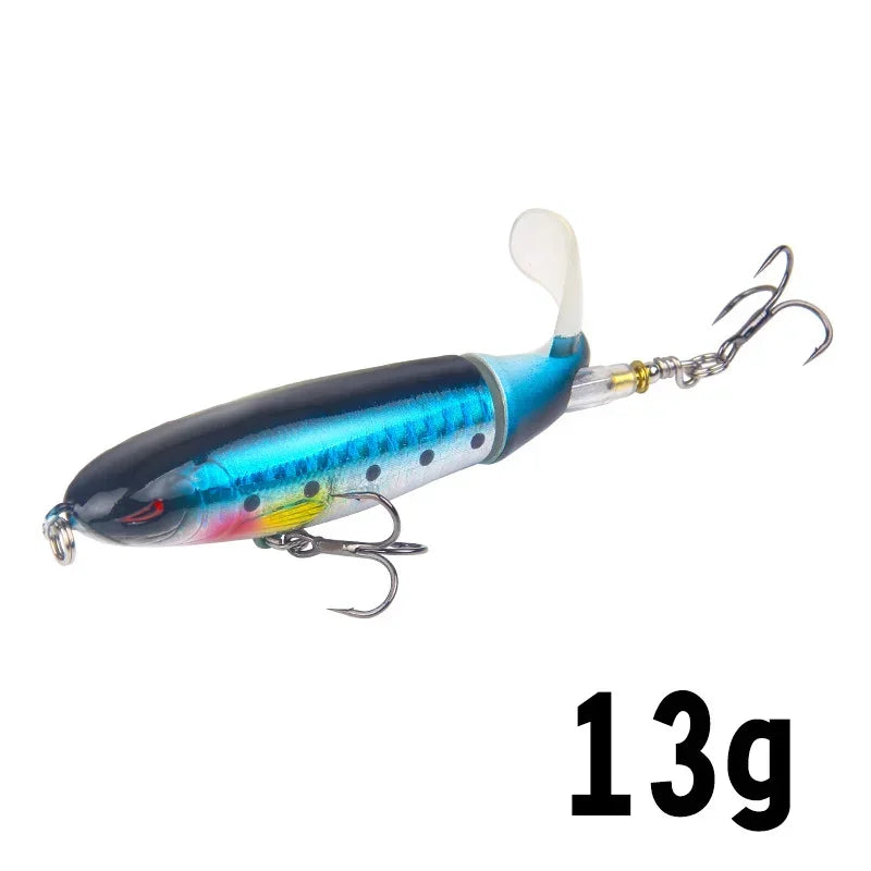 1 Pcs 10cm/14cm Topwater Fishing Lure Whopper Popper Artificial Bait Hard Plopper Soft R detail view
