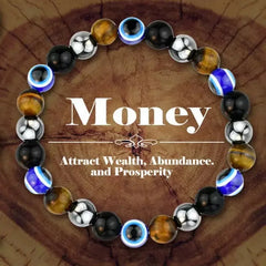 Stone Symbolic Bracelet for Women Men Rich Wealth Protection Confidence Beaded Bracelet Friendship J
