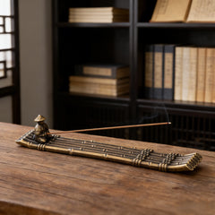 Creative Incense Holder Boat | Old Men Fishing Japanese Style Incense Stick Burner alternate view