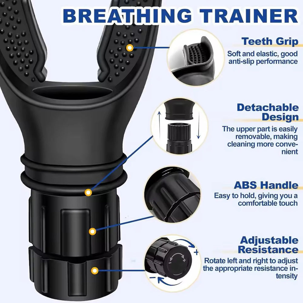 Breathing Trainer Lung Flexer | Durable Fitness Exerciser for Increased Lung Capacity