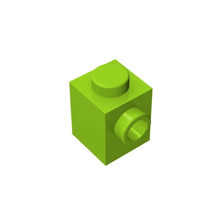 Gobricks GDS-635 BRICK 1X1 W. 1 KNOB | Single Side Bump Building Block Compatible with close-up view