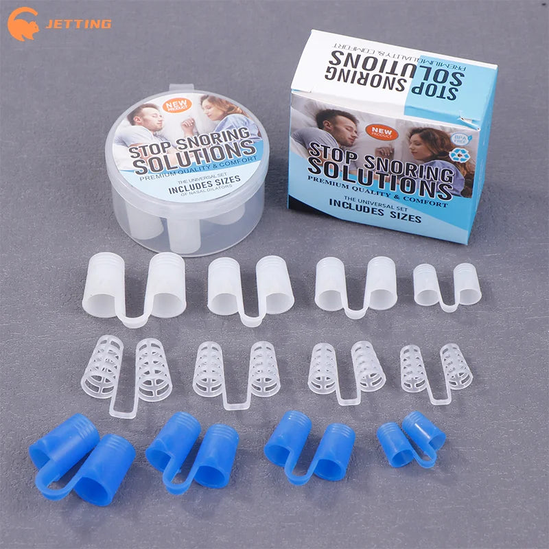 Silicone Anti Snore Nasal Dilators | Snoring Aid Nose Clip Set detail view
