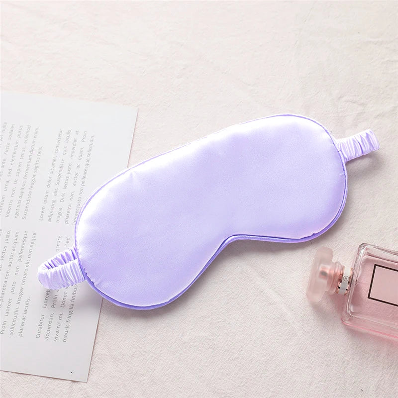 Imitated Silk Sleep Eye Mask | Soft Comfortable Sleeping Shield for Light Blocking alternate view