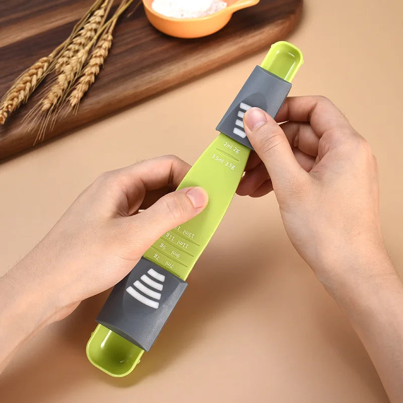 Adjustable Measuring Spoon | Baking Spoon with Scale for Dry and Liquid Ingredients lifestyle view