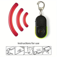 Smart Wireless Anti-Lost Key Finder | Whistle Activated Alarm with LED Light detail view