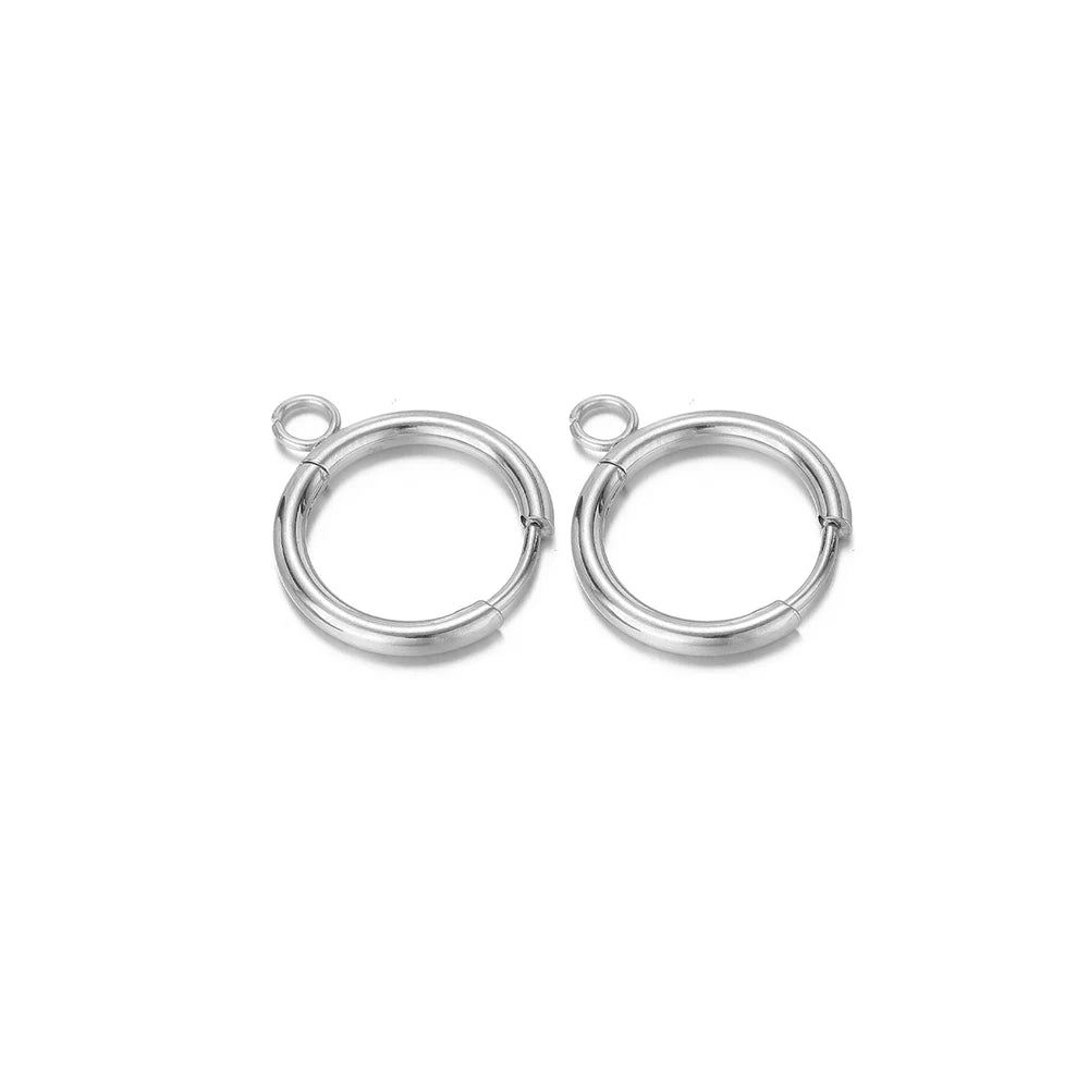 Stainless Steel Gold Earring Hooks with Ear Posts and Jump Rings | DIY Jewelry Making alternate view