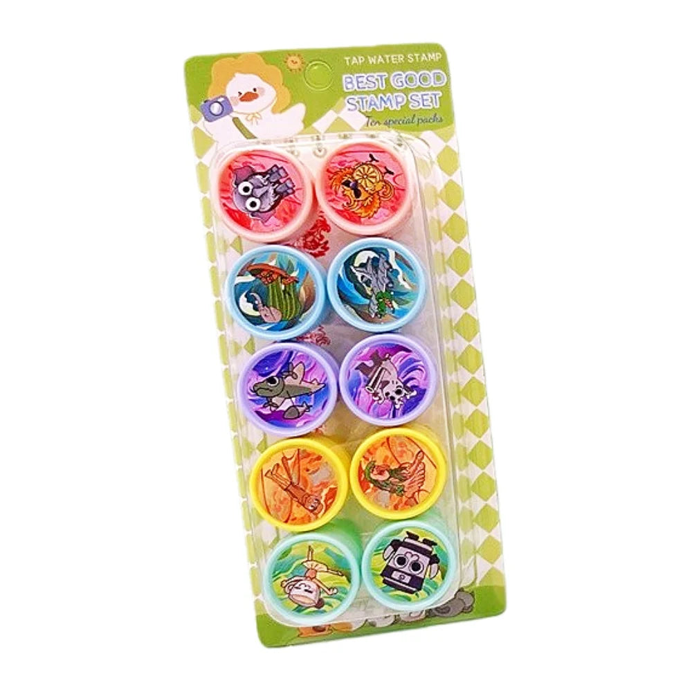 10Pcs Italian Brainrot Seal Gift Cartoon Animal Stamps Birthday Party Favors Classroo alternate view