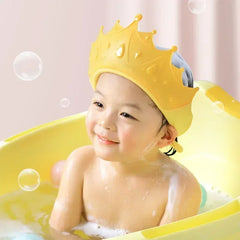 Baby Shower Cap with Adjustable Eye Protection | Waterproof Bath Shampoo Visor for Ki alternate view