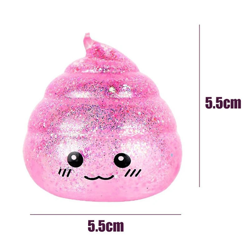 Novelty Squishy Poo Stress Ball Squishies Toys Maltose Funny Stretch Squeeze Fidget additional angle