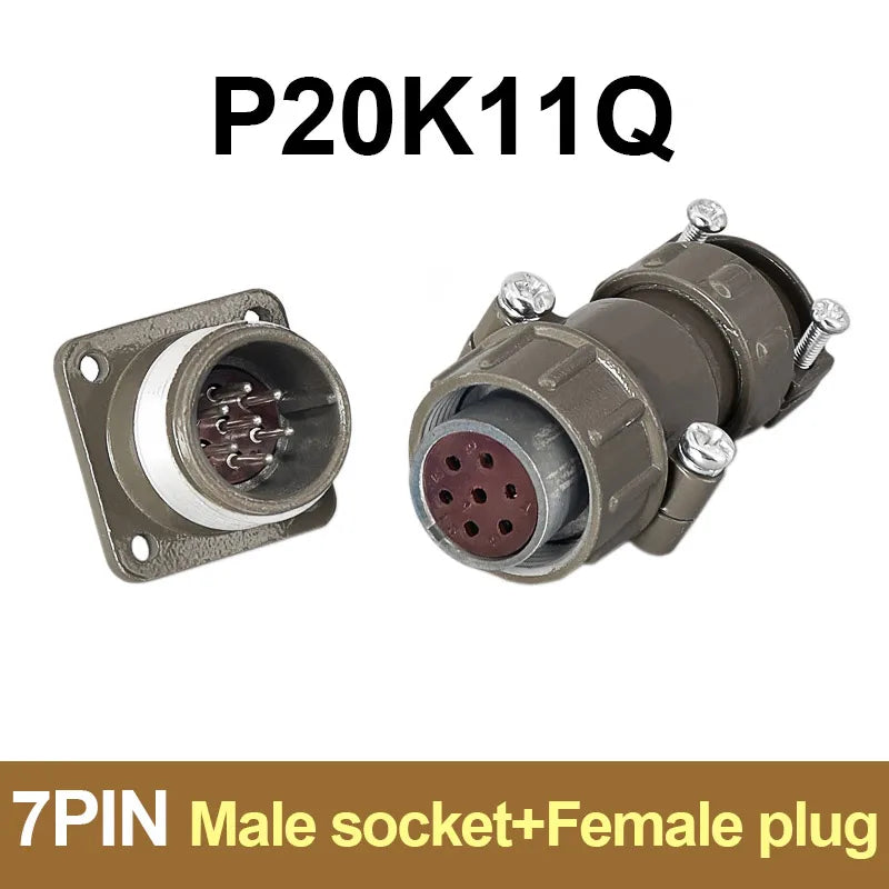 P20 Series Connector 2 3 4 5 7 Core 20mm Plug and Socket | Waterproof Circular Connec lifestyle view