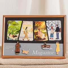 Leisure Holiday Vacation PET Die-Cut Tape Sticker Roll | 4.5x200cm for Journal Scrapbook detail view