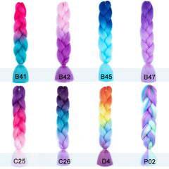 24Inch Synthetic Long Straight Yaki Braids Hair Jumbo Braid Hair Extension Pre Stretched detail view