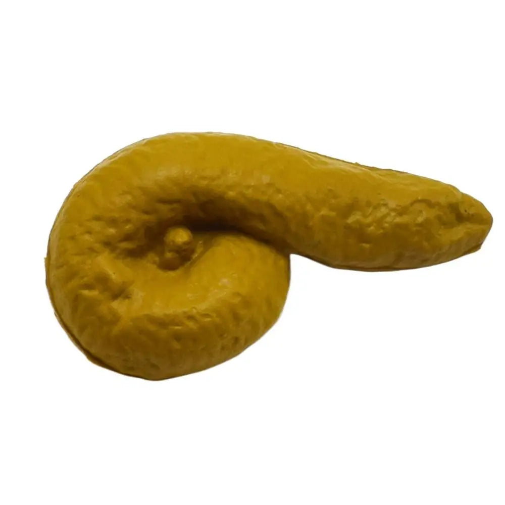 Fake Prank Poo Toy | Realistic Joke Prop for Gags and Laughter close-up view
