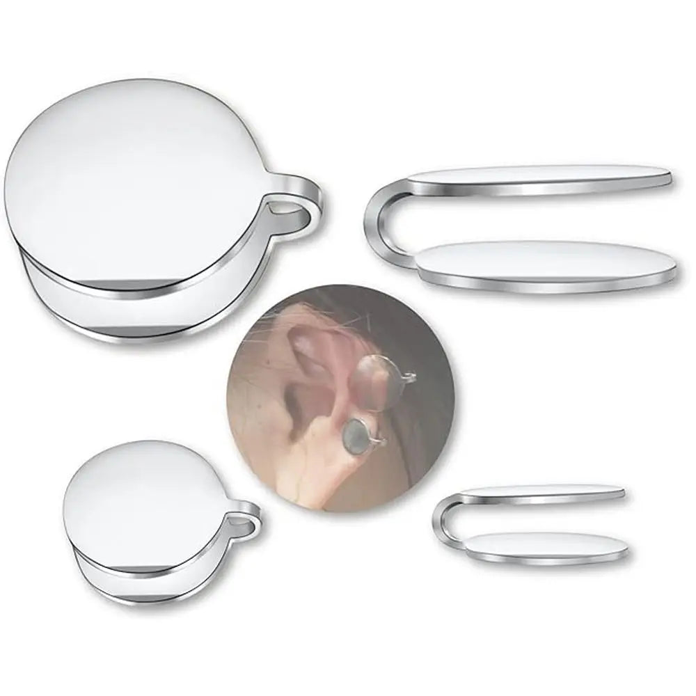 Stainless Steel Clip On Earrings No Piercing Keloid Pressure Earrings | Non-pierced E lifestyle view