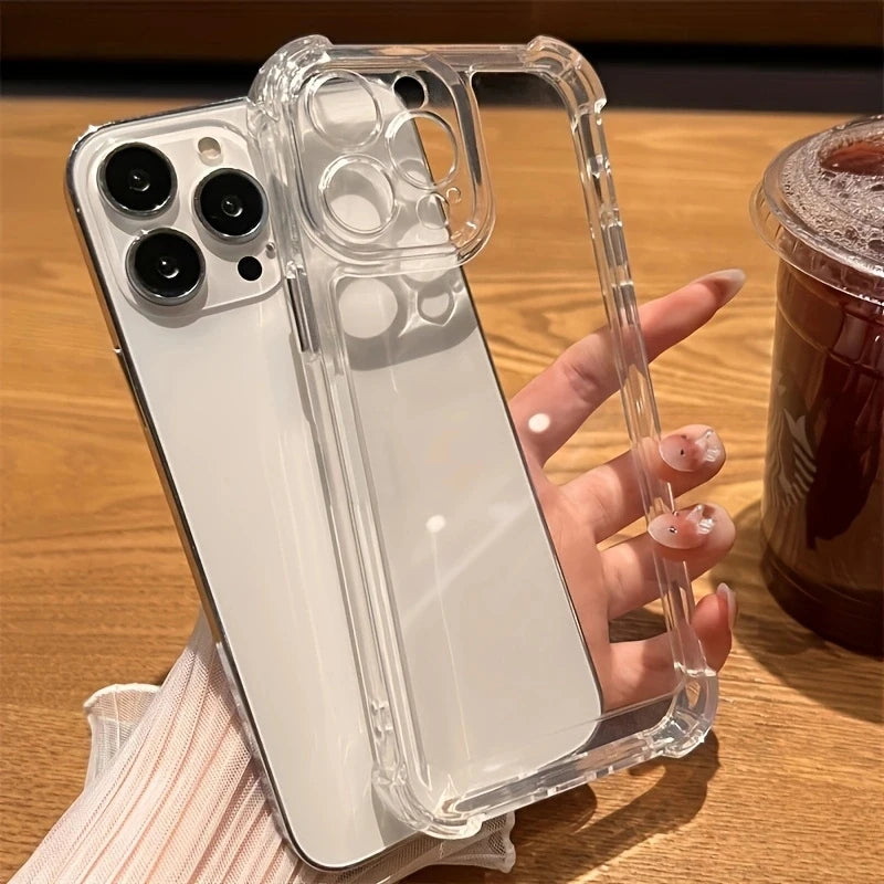 Luxury Shockproof Transparent Case For iPhone 15 14 13 12 11 16 Pro Max 15 Plus Bum additional angle