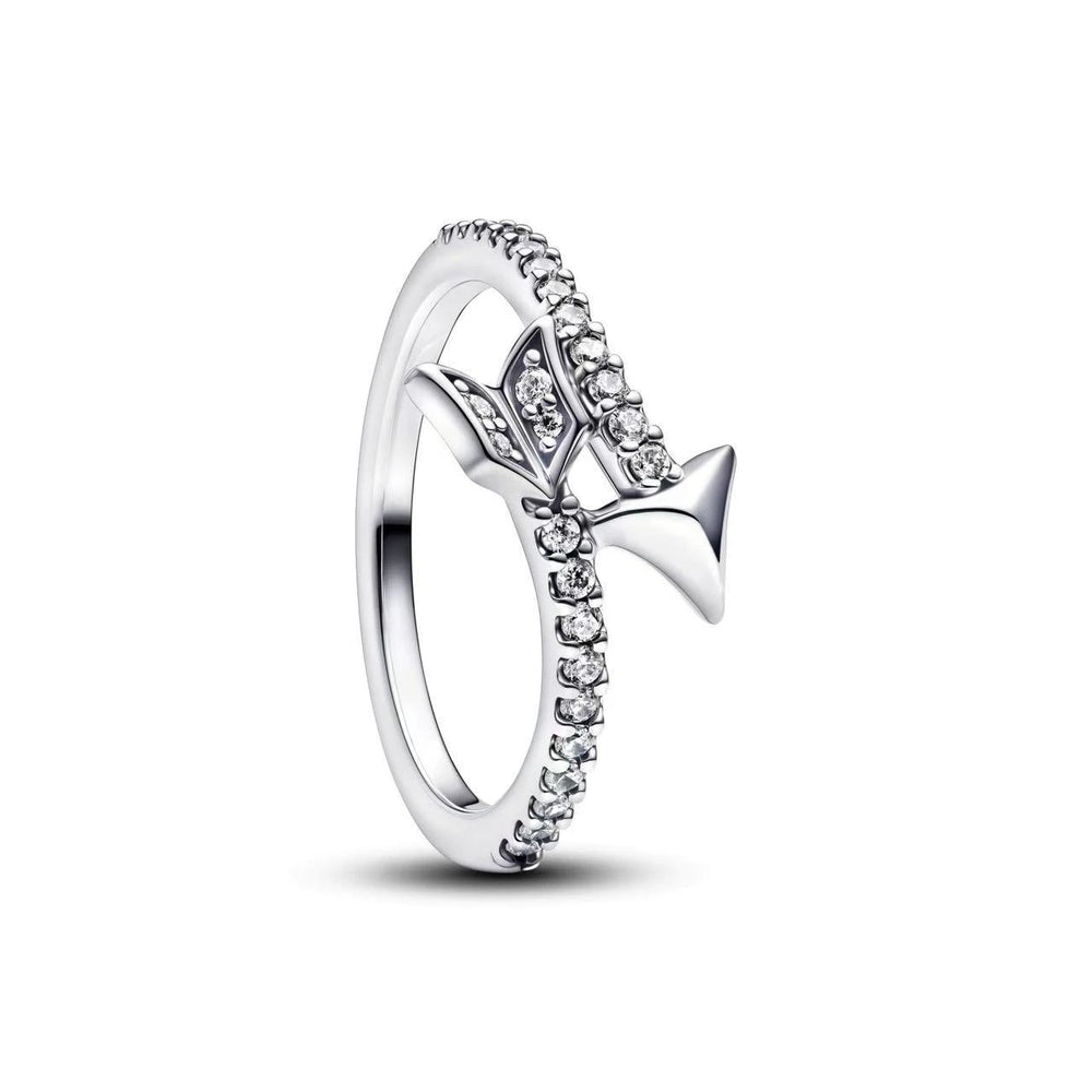 Hot selling new 925 sterling silver mini Snoopy Christmas pink diamond love orchid rin close-up view