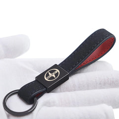 Leather Keychain for Toyota Scion xA xB xD iQ tC | Car Accessories alternate view