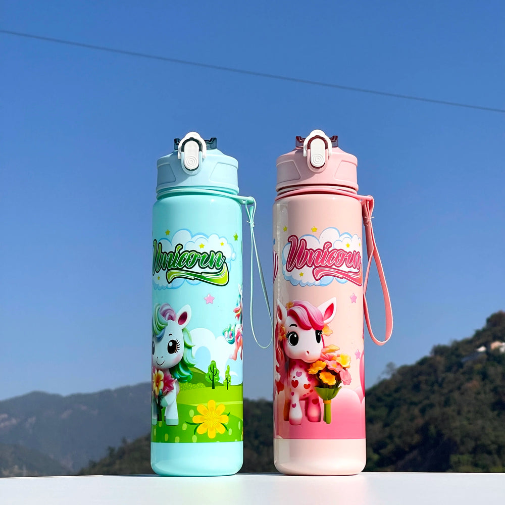 A Unicorn Straw Cup, Cute and Portable, with a Large Capacity, Especially Suitable for S detail view