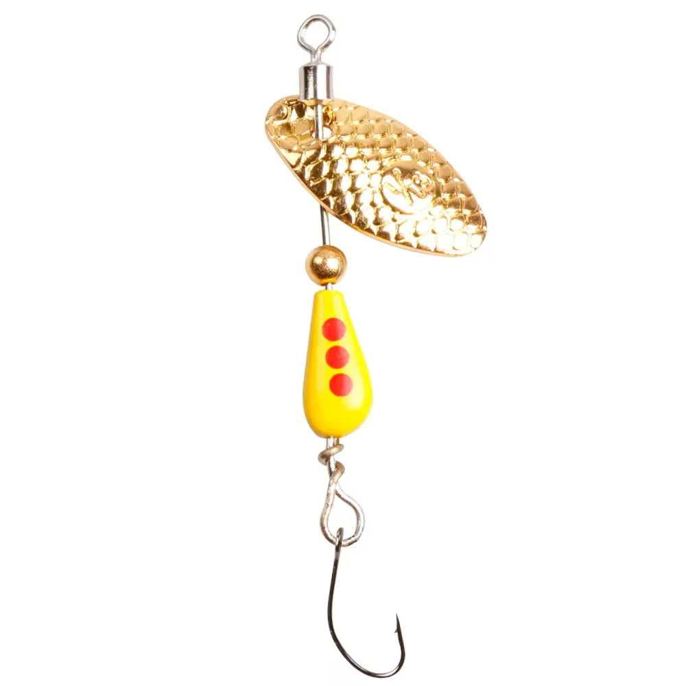 1Pcs Spinner Spoon Metal Bait Fishing Lure 5.5cm/2.8g Sequins Long Shot Spoon Baits for detail view