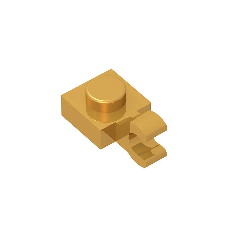 Gobricks GDS-813 1x1 Plate with Vertical Holder | Compatible with Lego 6019 and 61252 close-up view