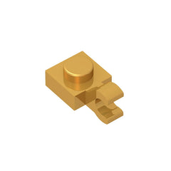 Gobricks GDS-813 1x1 Plate with Vertical Holder | Compatible with Lego 6019 and 61252 close-up view