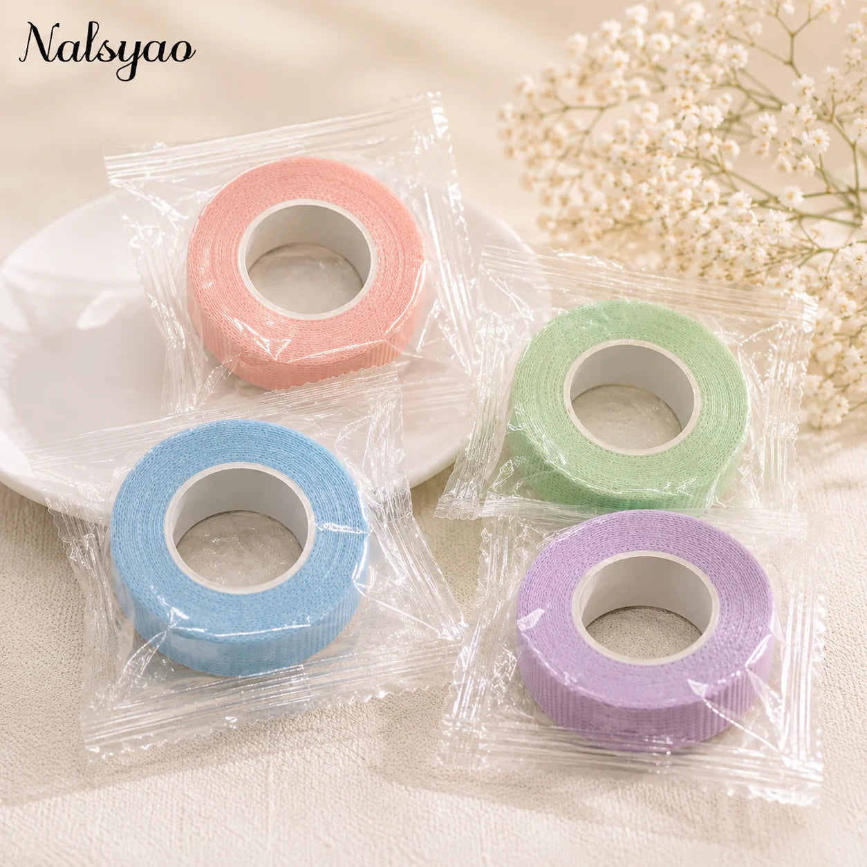 5PCS Eyelashes Extension Tape Micropore Breathable Non-woven Cloth Adhesive Lifting Lash Accessories