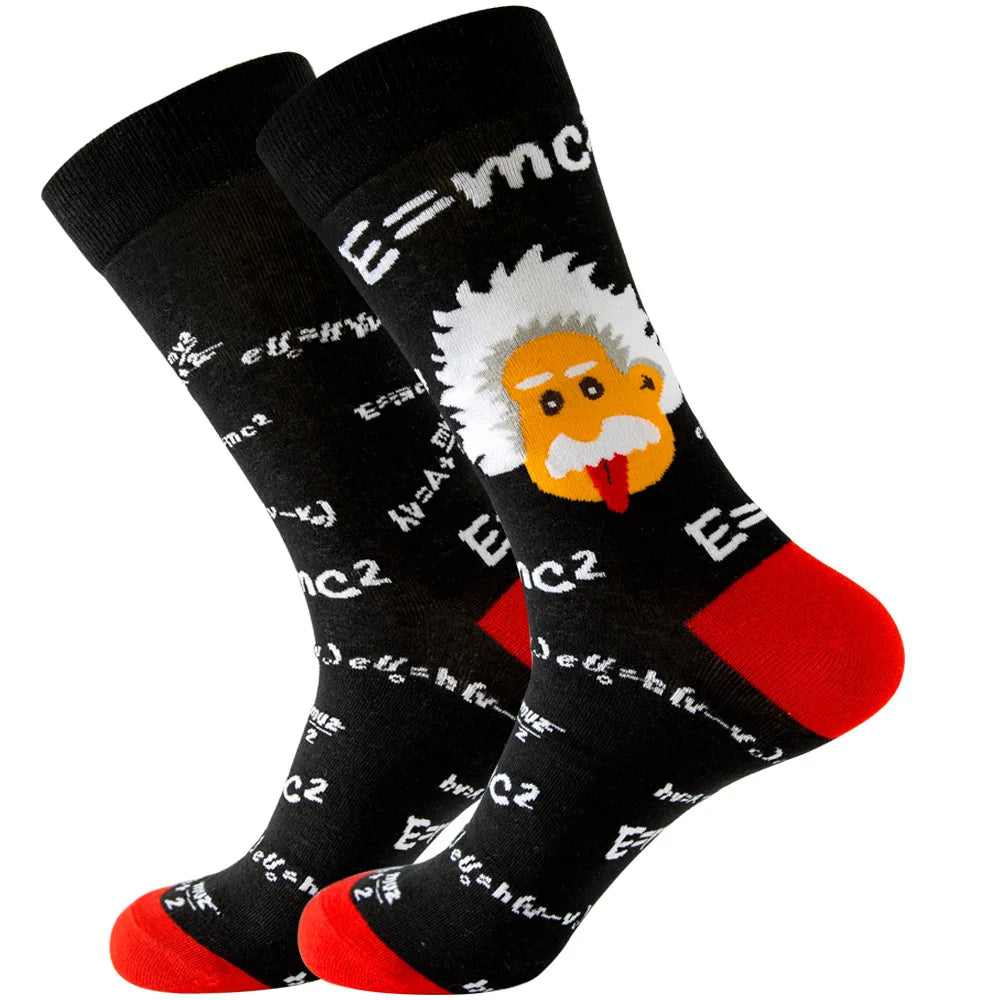 Sock Combed Cotton Funny Men's Big Size Crew Harajuku Hip Hop Thick Long Socks