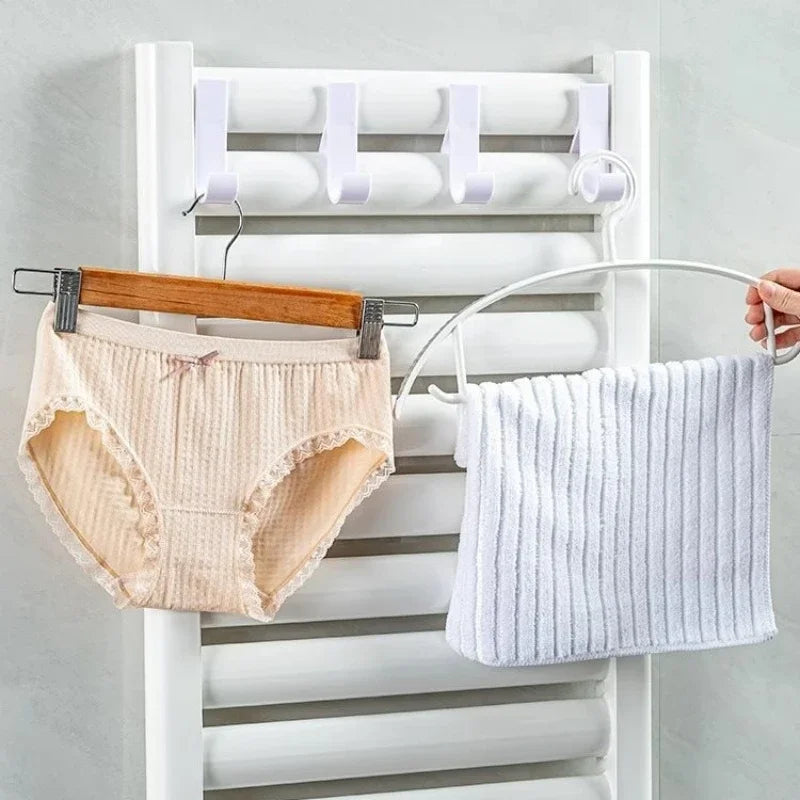 Heated Radiator Towel Holder Hooks | Space-Saving Bathroom Storage lifestyle view