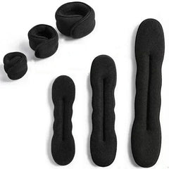Sponge Hair Styling Tool Plastic Loop Curly Hair Maker Hair Scrunchie Headband Twist D close-up view