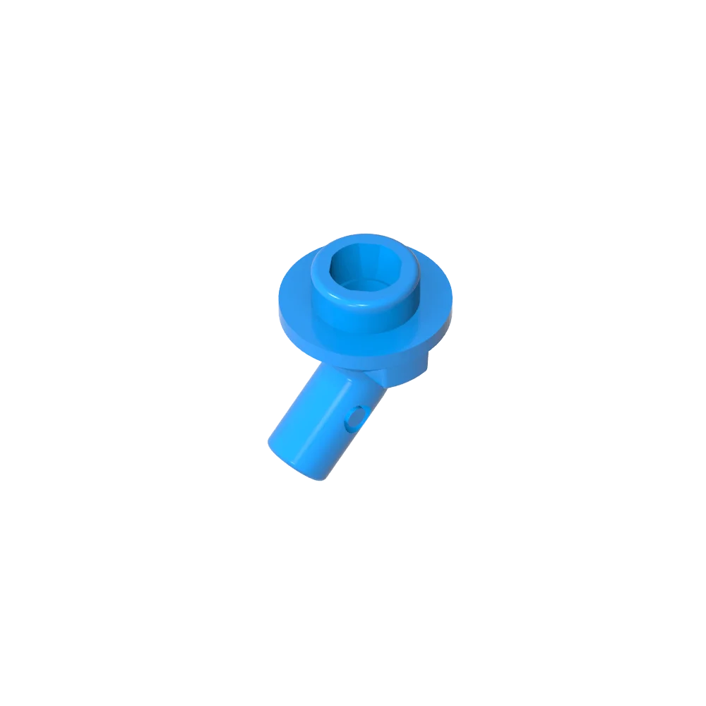 Gobricks GDS-2192 Bar, Angled with Stud on End | Compatible with Lego 65578 Technical Bu detail view