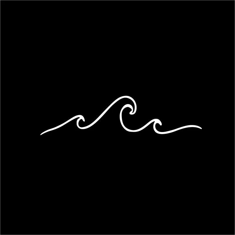Sunset Over Ocean Scene RV Camper Decal | Beach Sunset Vinyl Sticker for Car Window La close-up view