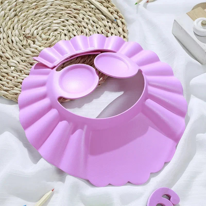 Adjustable Baby Shower Cap - Soft Bathing Hat for Kids with Ear Protection, Gentle Hair Wash Shield (0-4 Years)