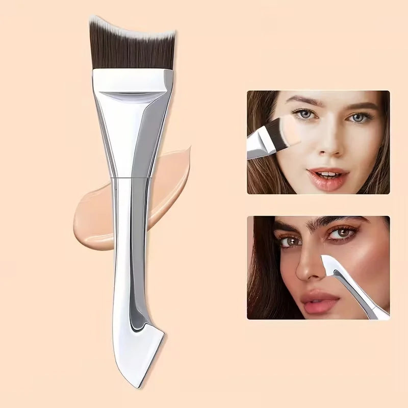 Ultra-Thin Foundation Brush Mixing Palette Makeup Sponge Puff for Seamless Blending o lifestyle view