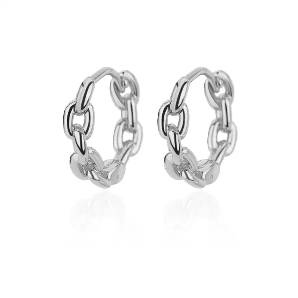 Round Stainless Steel Hoop Earrings for Women