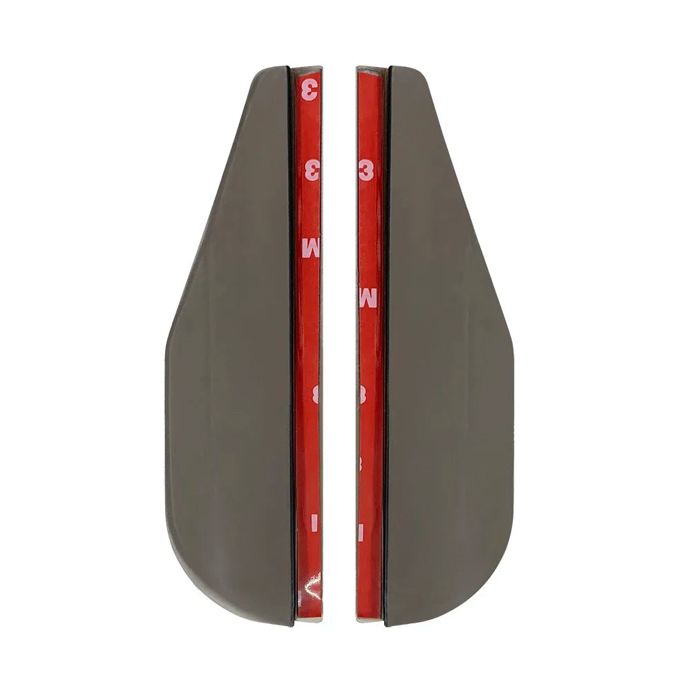 Rearview Mirror Rain Eyebrow 2PCS Carbon Fiber Soft PVC additional angle