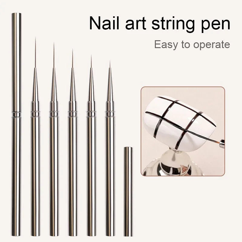 Nails Art Liner Brushes Striping Drawing Elongated Lines Painting 6/9/12/15/18mm Nail alternate view