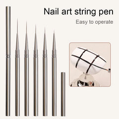 Nails Art Liner Brushes Striping Drawing Elongated Lines Painting 6/9/12/15/18mm Nail alternate view
